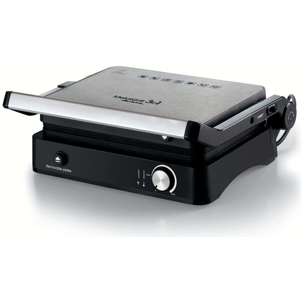 1934 MetalGrill 3in1 Griglia Elettrica per Grigliate Miste Potenza 2000 W 3 Modalità di Cottura Colore Silver /Black - Foto 1