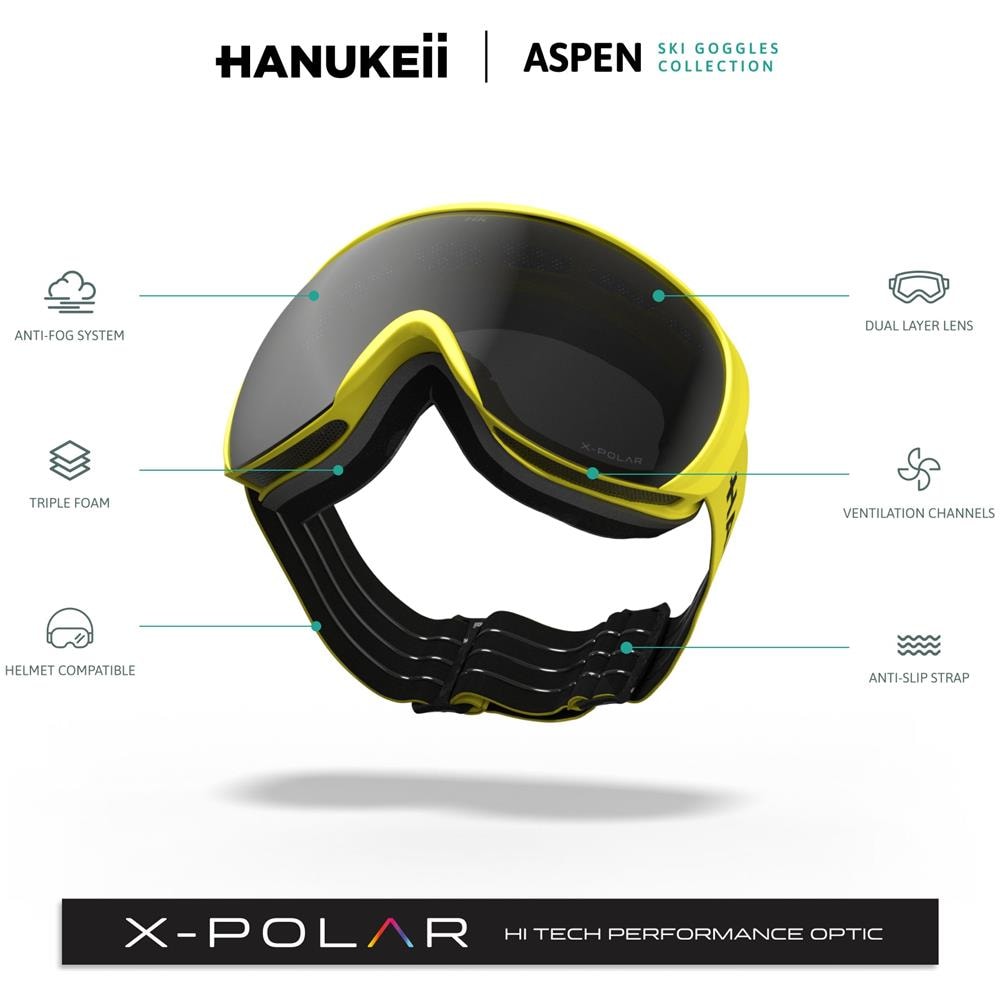 Maschera Da Sci Aspen Yellow / Silver - Foto 6