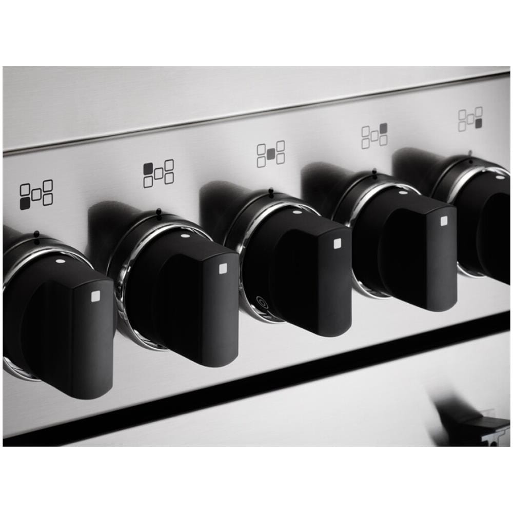 Cucina Elettrica AMN664GBV / 24 4 Fuochi a Gas Forno Elettrico Ventilato Classe A+ Dimensioni 60 x 60 cm Colore Bianco Serie Americana - Foto 2