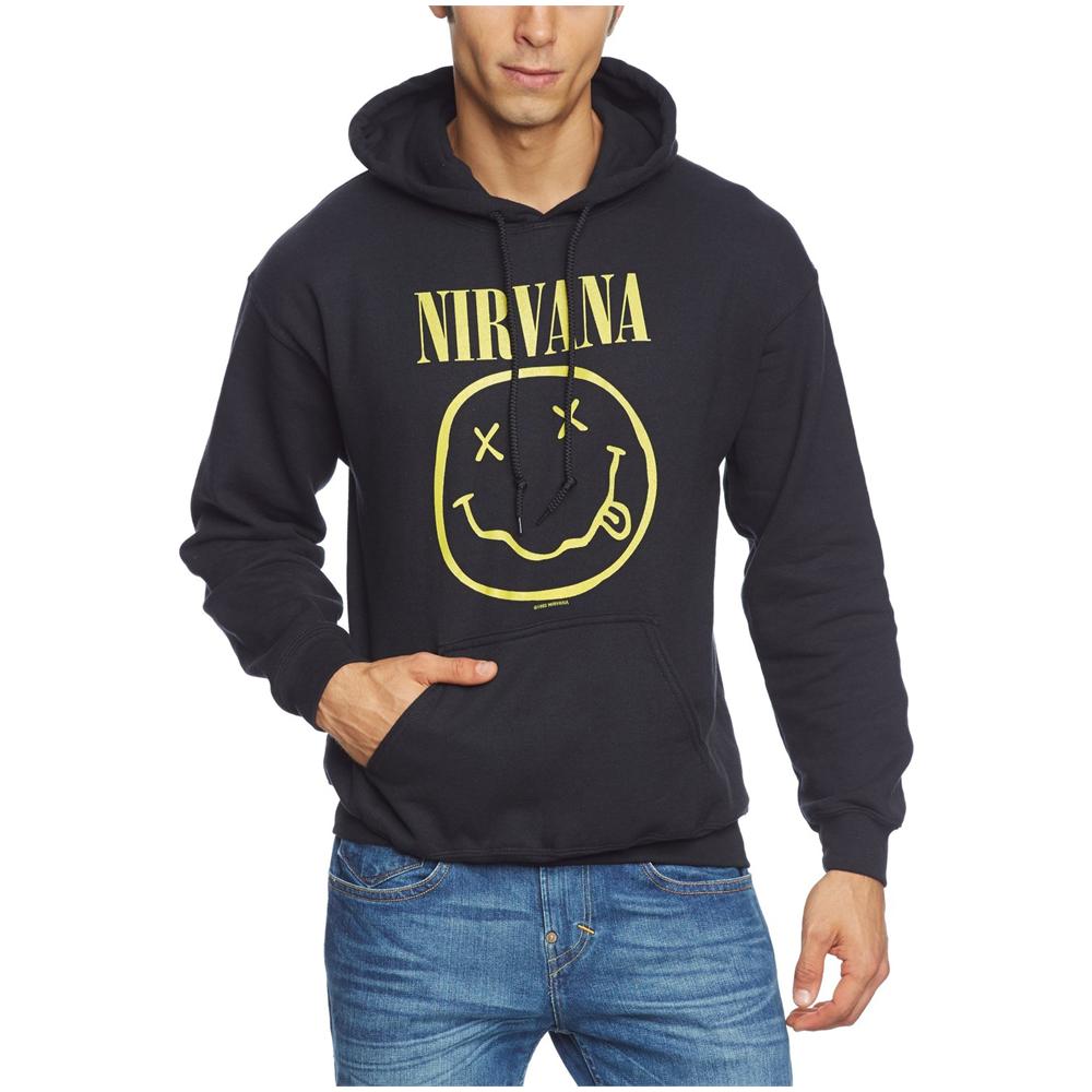 Nirvana - Smiley (Felpa Con Cappuccio Unisex Tg. XL)  - Foto 1