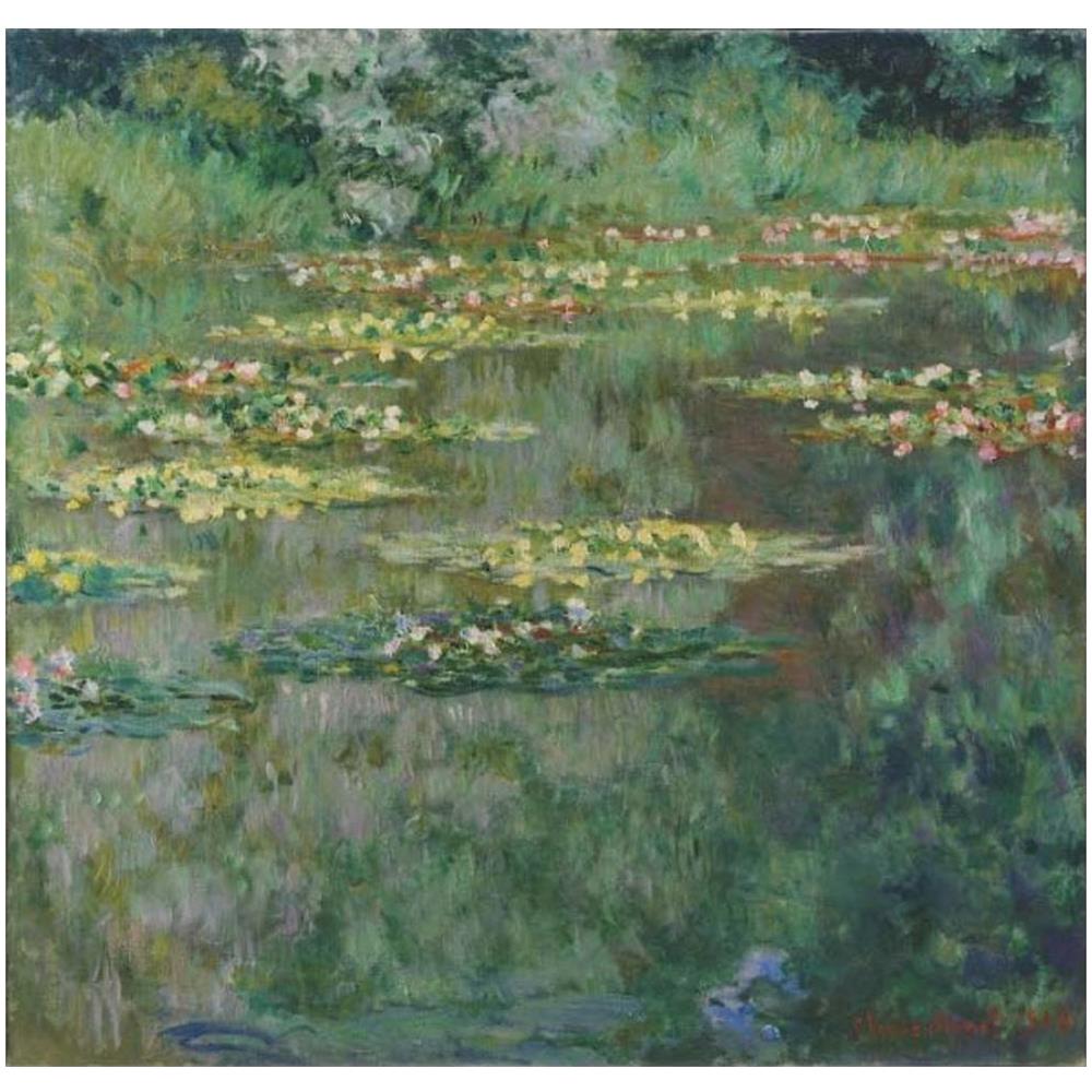 Niik Stampa Le Ninfee 3 Di Claude Monet 60 X 60 Cm Falso Dautore Su Tela Arte Stampe E Quadri