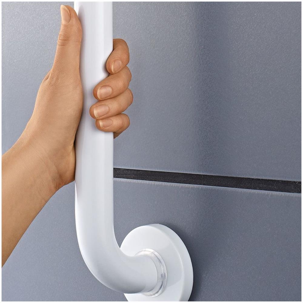 Maniglione Di Sicurezza 60 Cm In Alluminio Bianco A00160101 - Foto 2