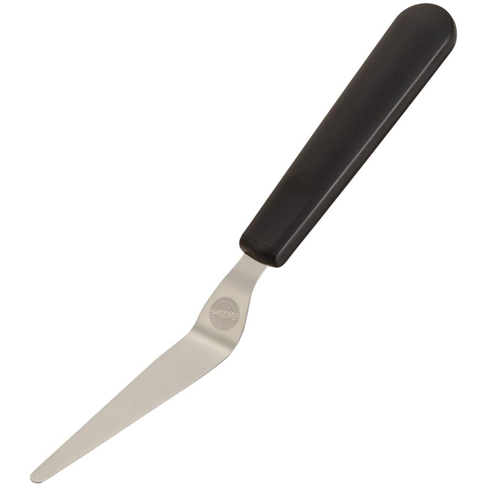 Spatola Angolare A Punta Manico Nero 23 Cm Spatola Angolare A Punta Manico Nero 23 Cm, Acciaio, Nero E Argento, - Foto 1