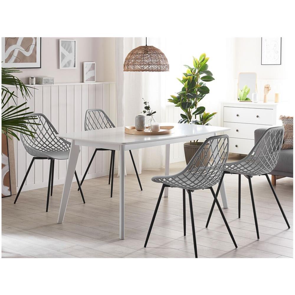 Set Di 2 Sedie Da Pranzo Grigie Canton - Foto 1