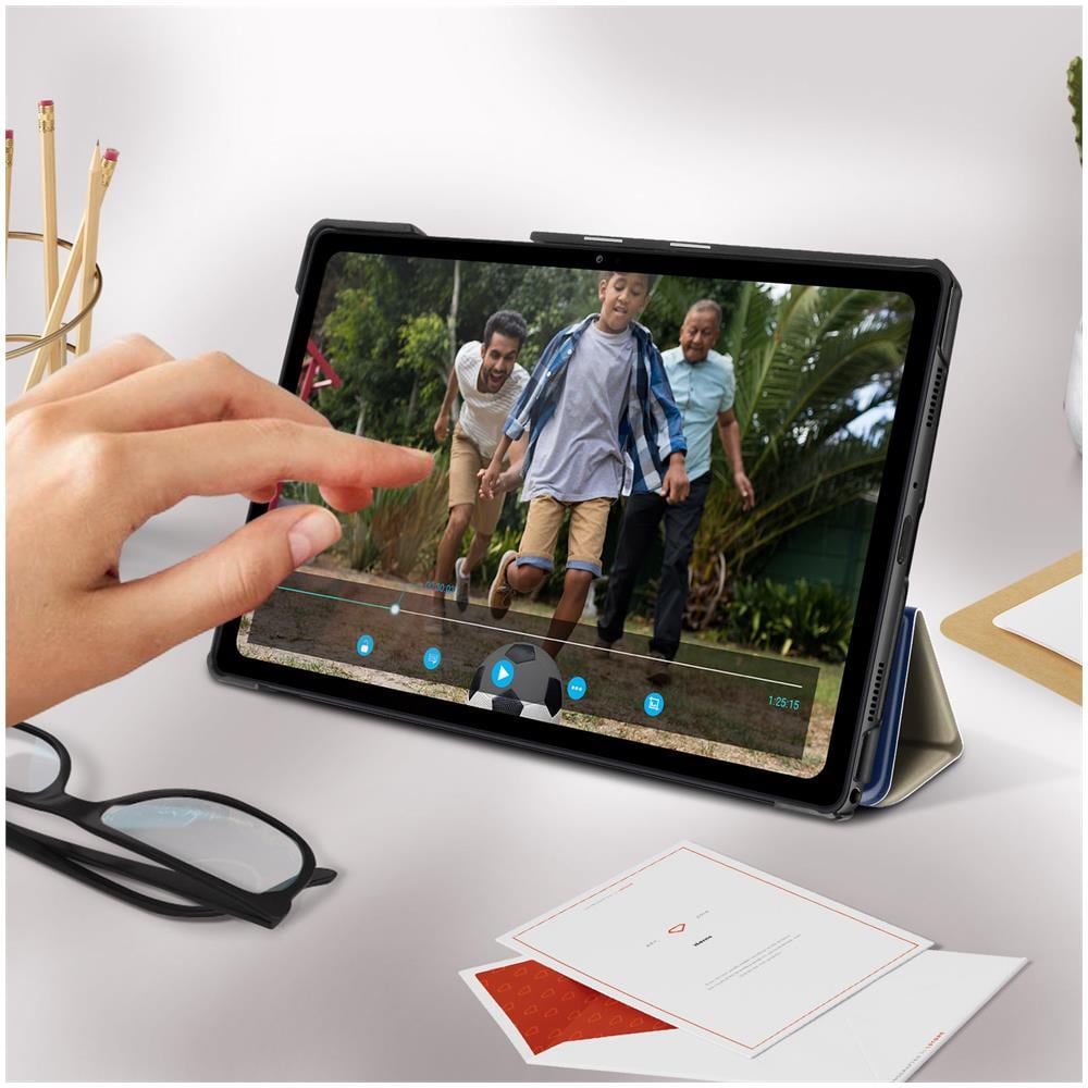 Custodia Samsung Galaxy Tab A7 10.4 2020 Sportellino Supporto Video /tastiera Blu - Foto 5