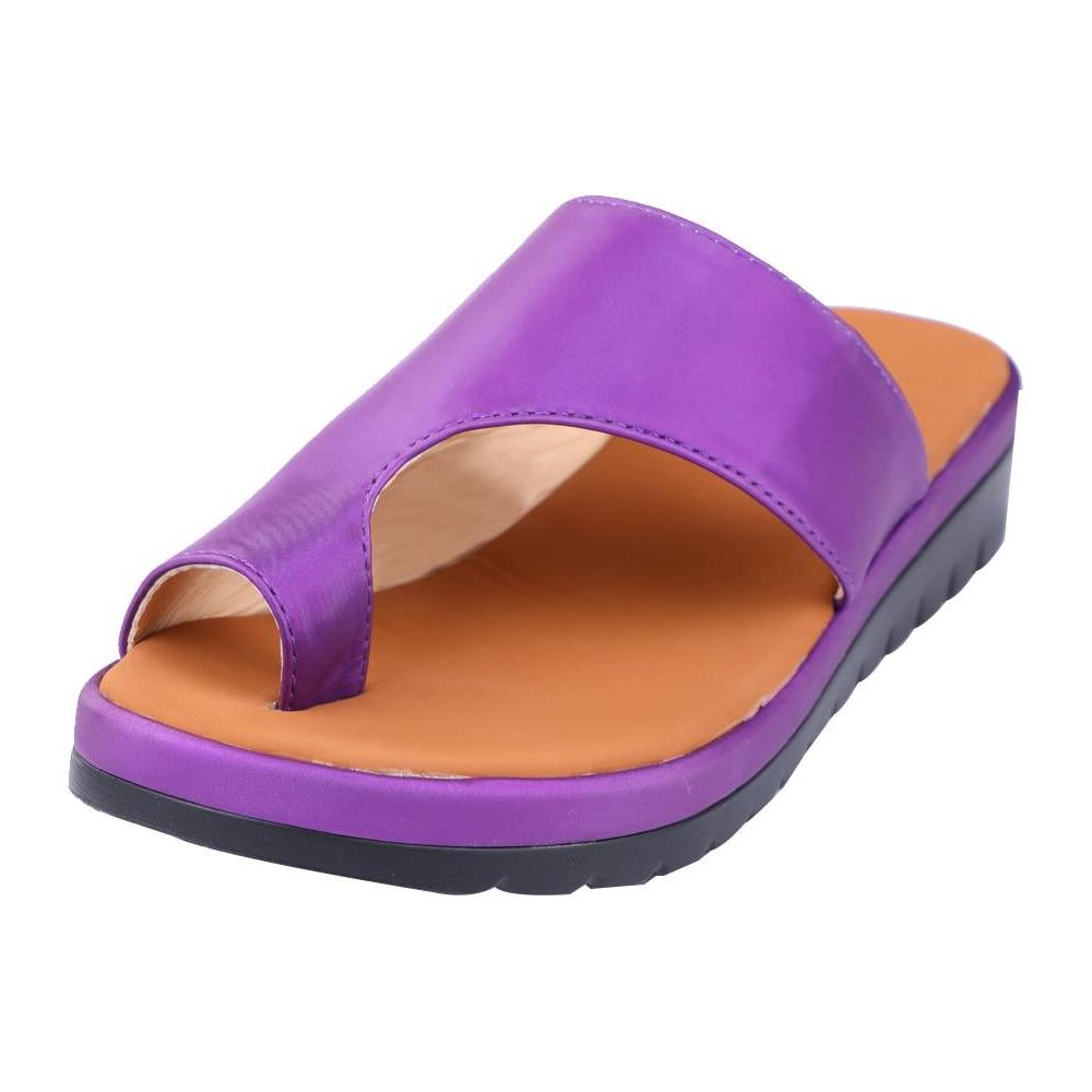 SLOWMOOSE - Pantofole Da Bagno Casual, Ciabatte Da Spiaggia Sandali Con  Zeppa Per Le Donne [ viola 4/41] - ePRICE