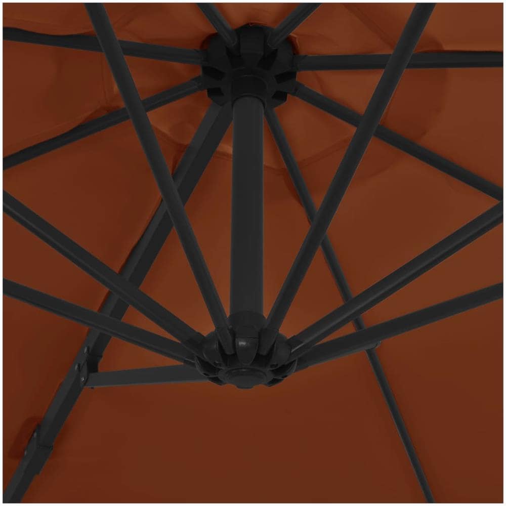 Ombrellone A Sbalzo Con Palo In Acciaio 300 Cm Terracotta - Foto 2