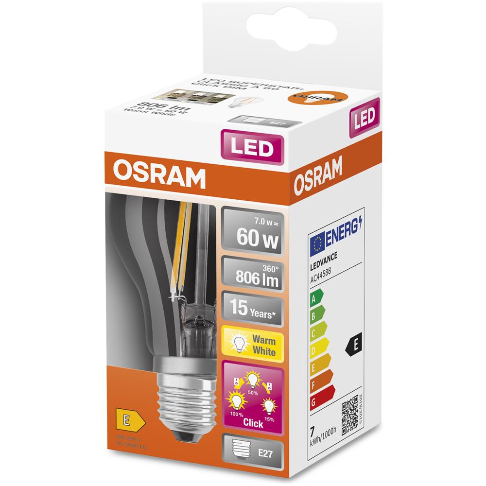 Led Star+ 3stepdim Standard 60w / 827 Fil Trasparente E27 - C - Foto 9