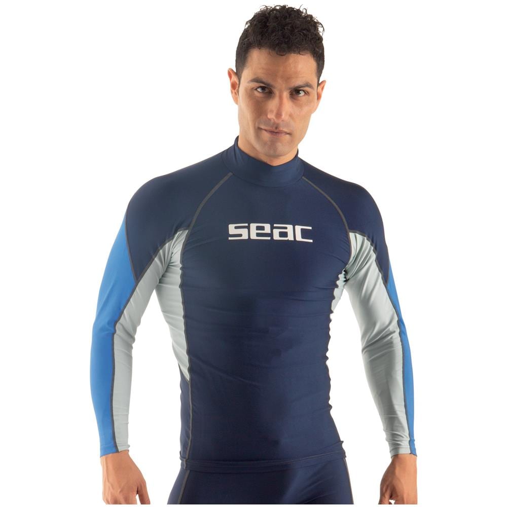 Seac Rashguard Raa Long Evo Man Xs Blu / grigio - Foto 1