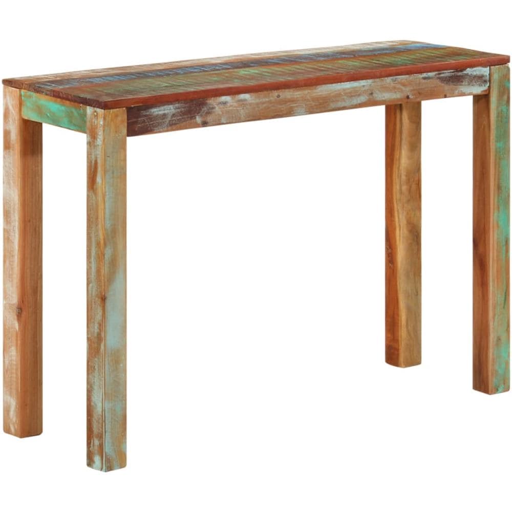 Tavolo Consolle 110x35x76 Cm In Legno Massello Di Recupero - Foto 1
