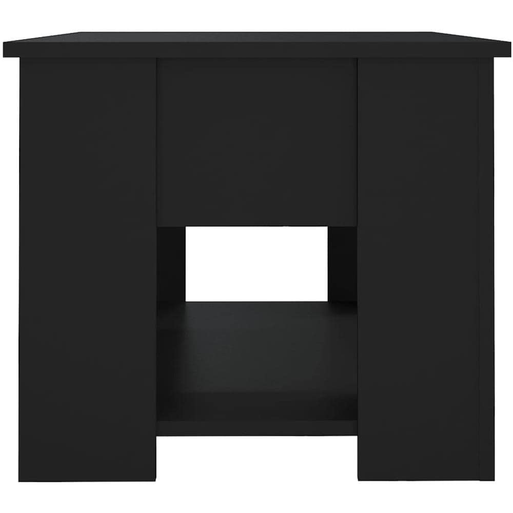 Tavolino Da Salotto Nero 79x49x41 Cm In Legno Multistrato - Foto 2