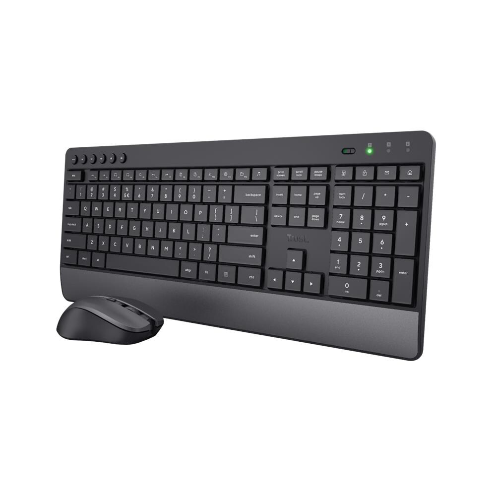 Trezo Kit Tastiera Wireless (Layout Italiano) + Mouse Wireless Ottico 2400 DPI Colore Nero - Foto 2