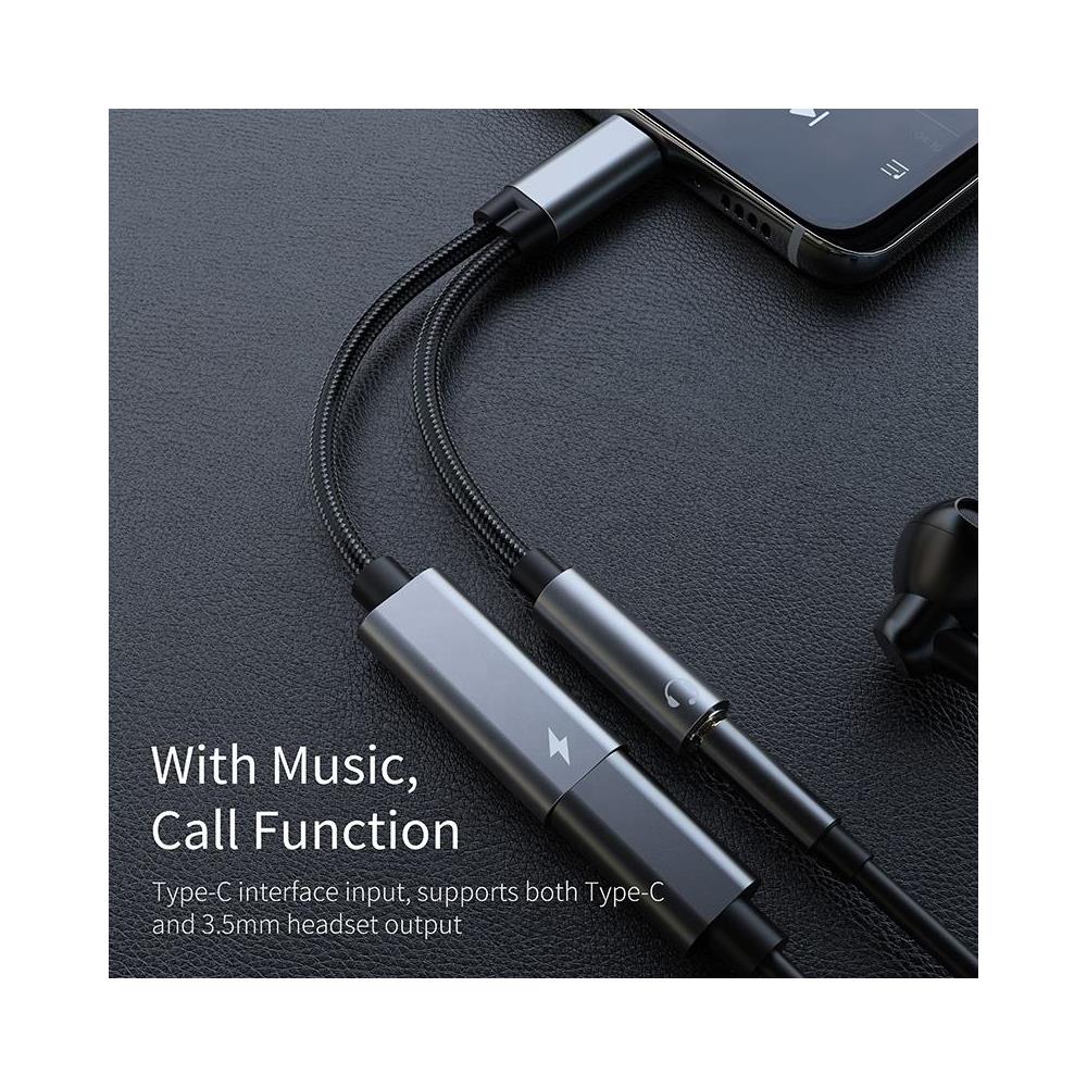 Adattatore Usb-c Per Cuffie Da 3,5 Mm E Caricabatterie Usb-c Black - Foto 2