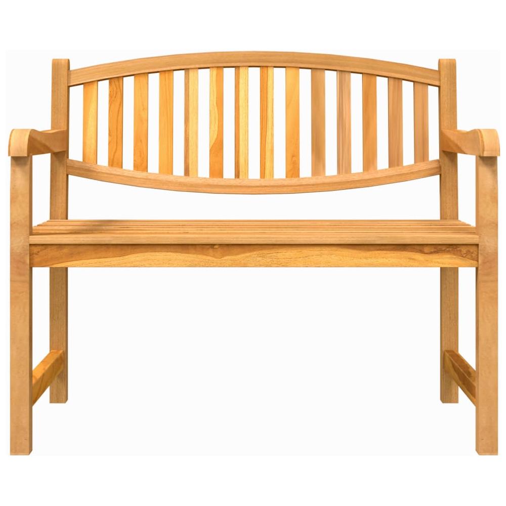 Panca da Giardino 114x59x87 cm Legno Massello di Teak - Foto 2