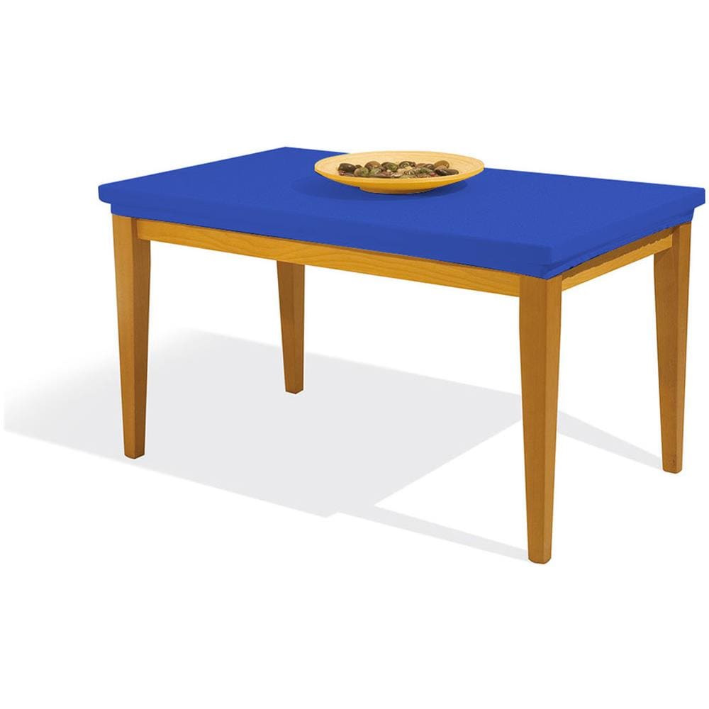 Copritavolo Antimacchia Elasticizzato  In Tinta Unita Copri Tavola Genius Rotondo Blu 1002 - Foto 1