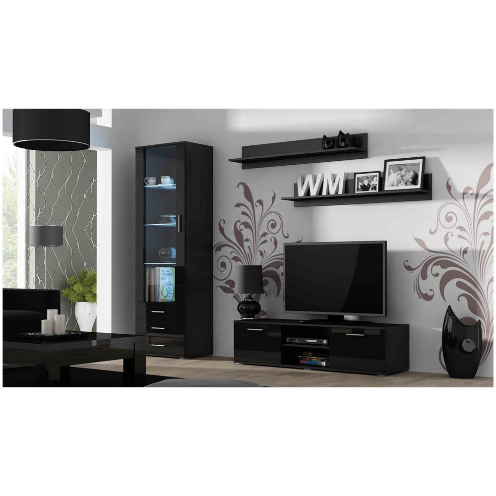 Tavolo Per Televisione Sohortv140cz /cz Nero Argentato 140 X 37 X 43 Cm - Foto 2