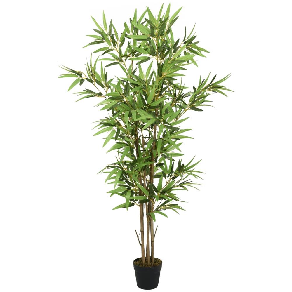 Albero Bambù Artificiale 828 Foglie 150 Cm Verde - Foto 1
