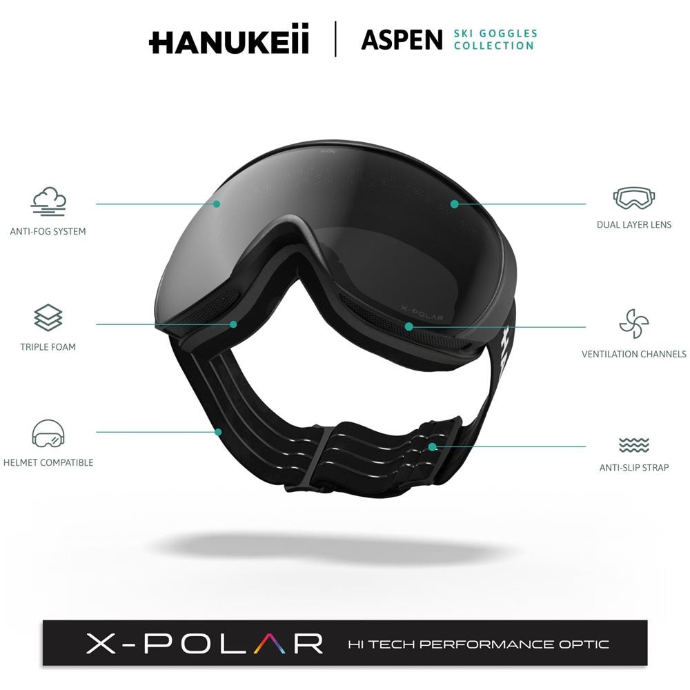 Maschera Da Sci Aspen Black / Silver - Foto 6