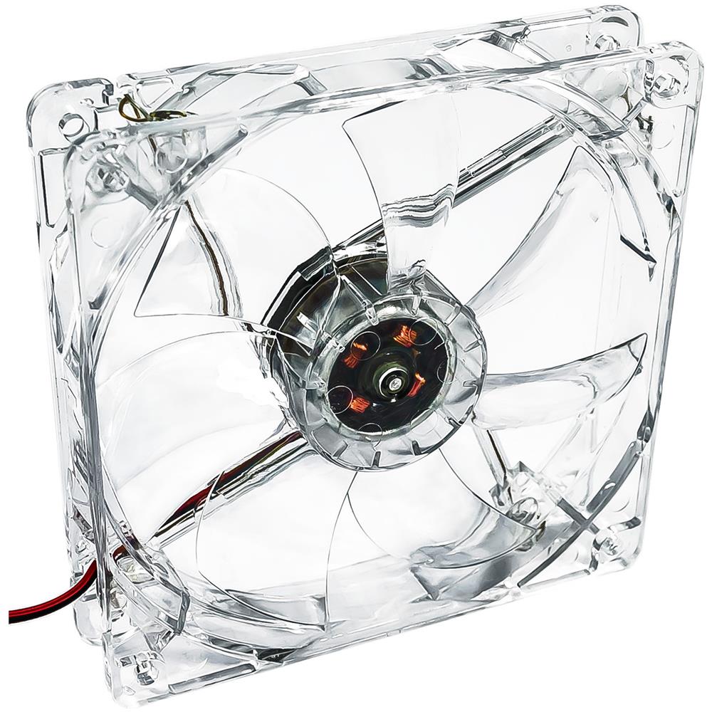 System fan 12 cm LED white AW-12A-WH Molex 120x120 mm Case per computer Ventilatore Trasparente 1 pz - Foto 2