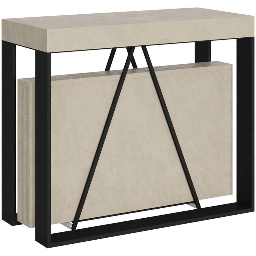 Consolle allungabile 90x40/300cm Sketa cashmere telaio antracite - Foto 1