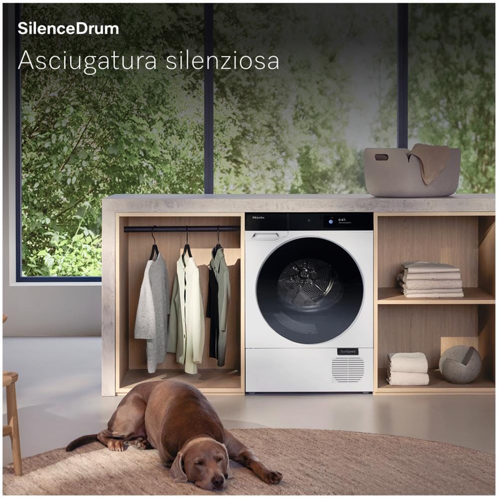 Asciugatrice TQ 1000 WP Nova Edition A pompa di calore, 9 kg, profondità 64,3 cm, 60 dB (A), bianco, Classe B - Foto 21