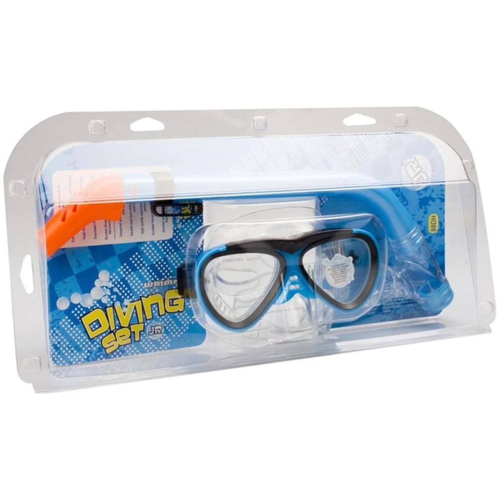 Junior Maschera Subacquea Con Boccaglio Aqua / nero 88dh - Foto 3