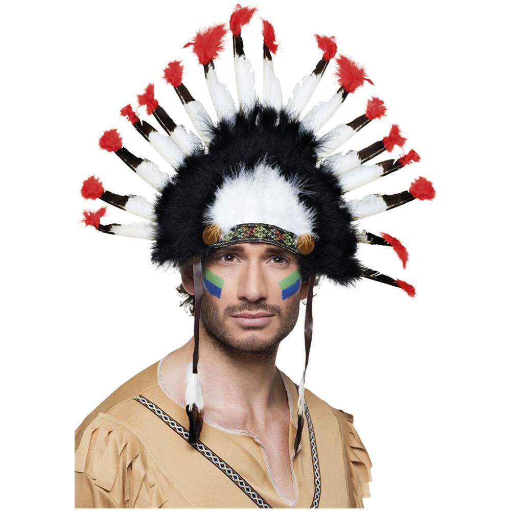Copricapo Da Indiano Per Adulti Taglia Unica - Foto 2