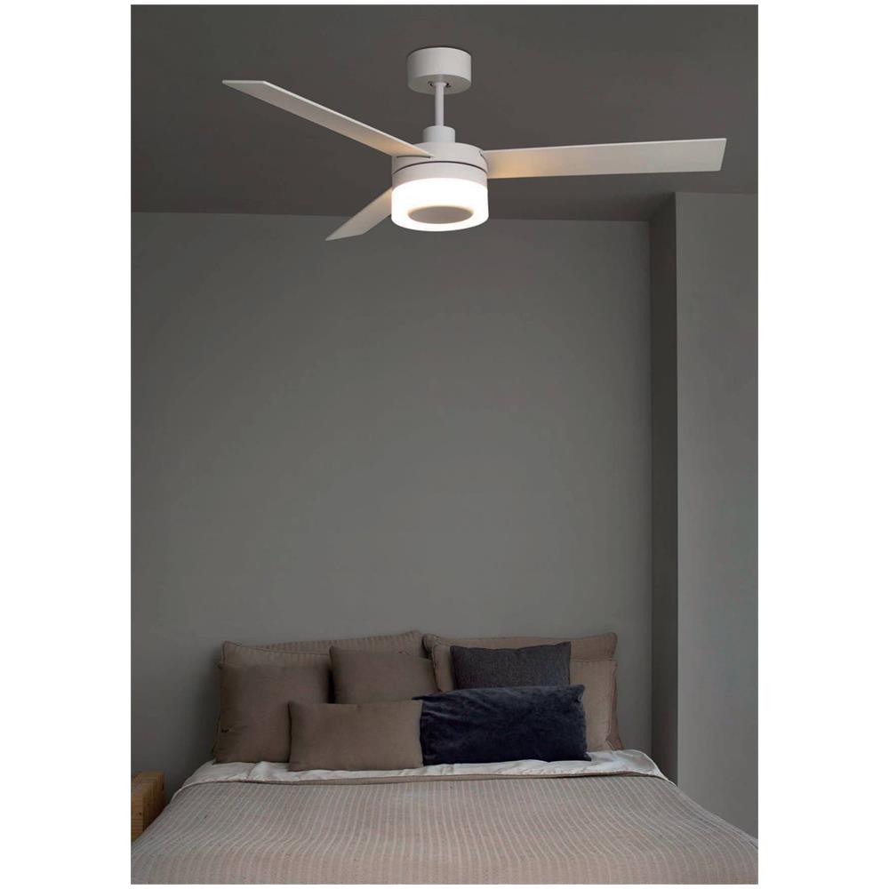 Ventilatore da Soffitto Ice 33460 Con Altoparlante Bluetooth, Luce Led 15W 3000K E Telecomando D132cm Colore Bianco - Foto 20