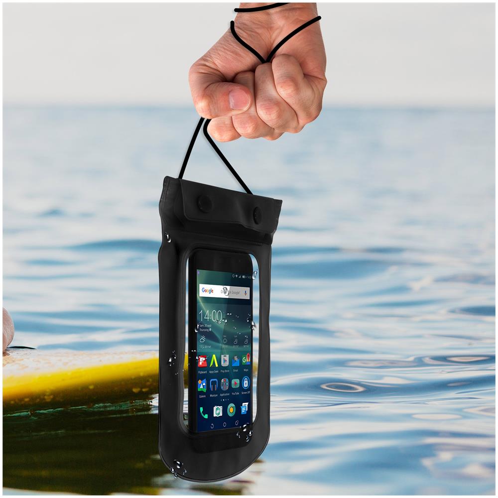 Custodia Impermeabile Smartphone Universale Protezione Ip68 Touch Screen Nero - Foto 5
