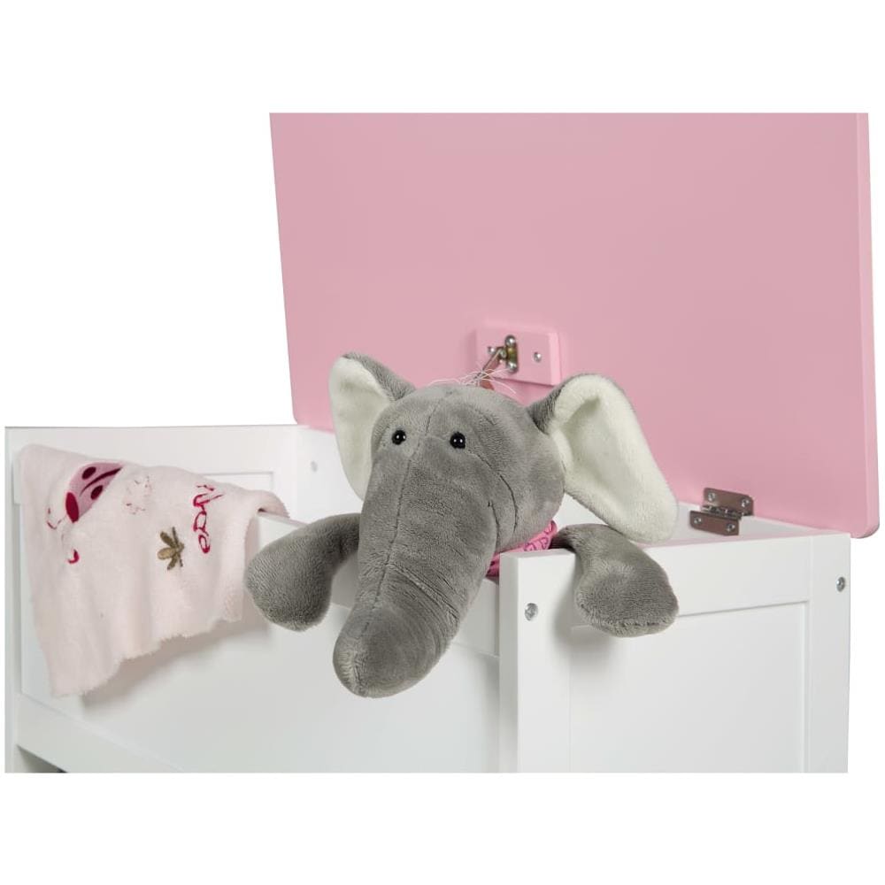 Cassapanca Portagiochi Crown Rosa 60x32x30 Cm In Mdf - Foto 2