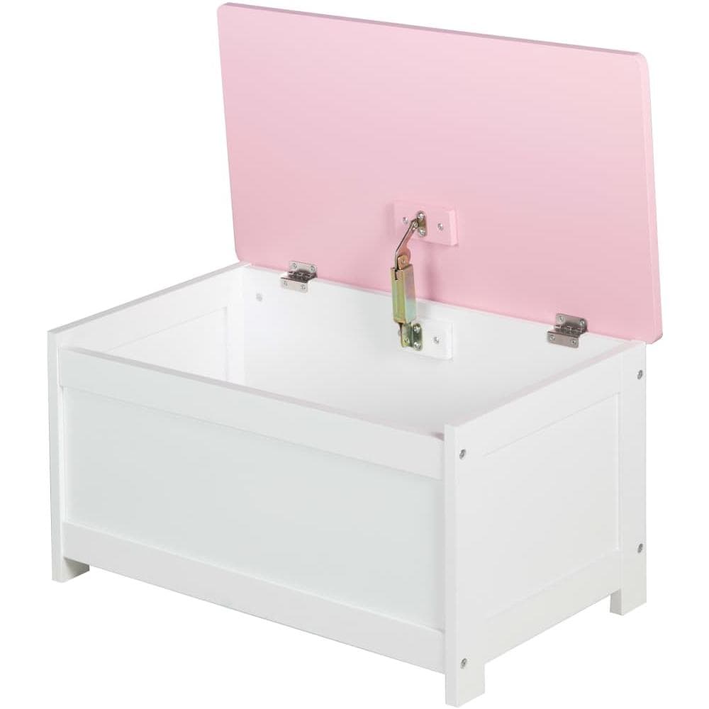 Cassapanca Portagiochi Crown Rosa 60x32x30 Cm In Mdf - Foto 3