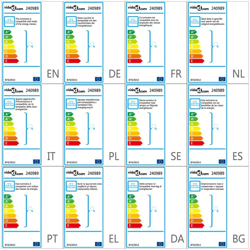 Lampade Da Soffitto Ellissoidali 4 Pz Paralume In Vetro E14 - Foto 8