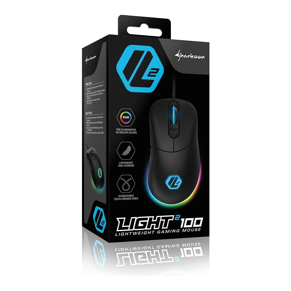 Mouse Gaming Light² 100 USB Ottico 5000 DPI Colore Nero - Foto 8