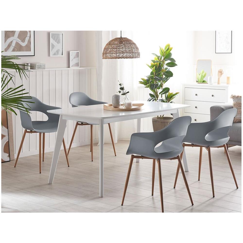 Set Di 2 Sedie Da Pranzo Grigie Utica - Foto 1