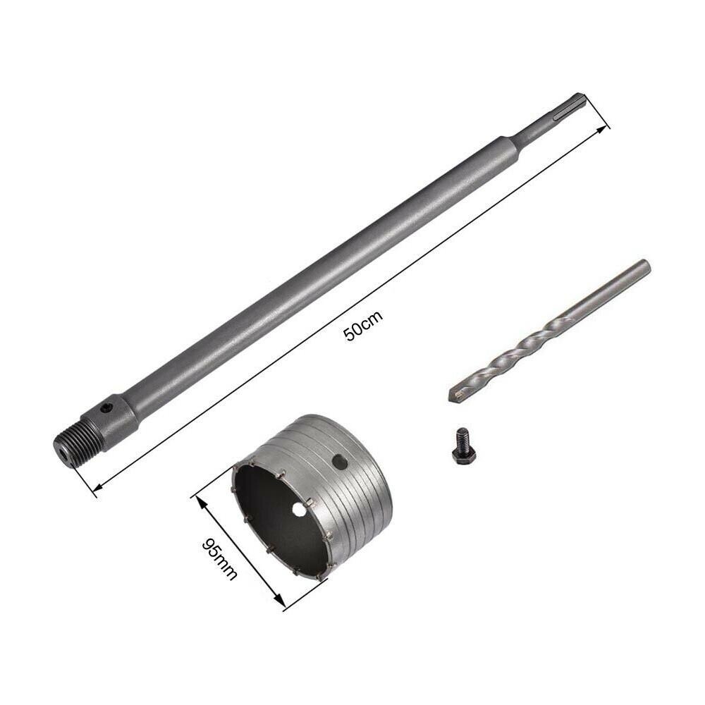 Fresa A Tazza 95 Mm Asta Prolunga 50 Cm Per Trapano Attacco Sds Plus - Foto 1