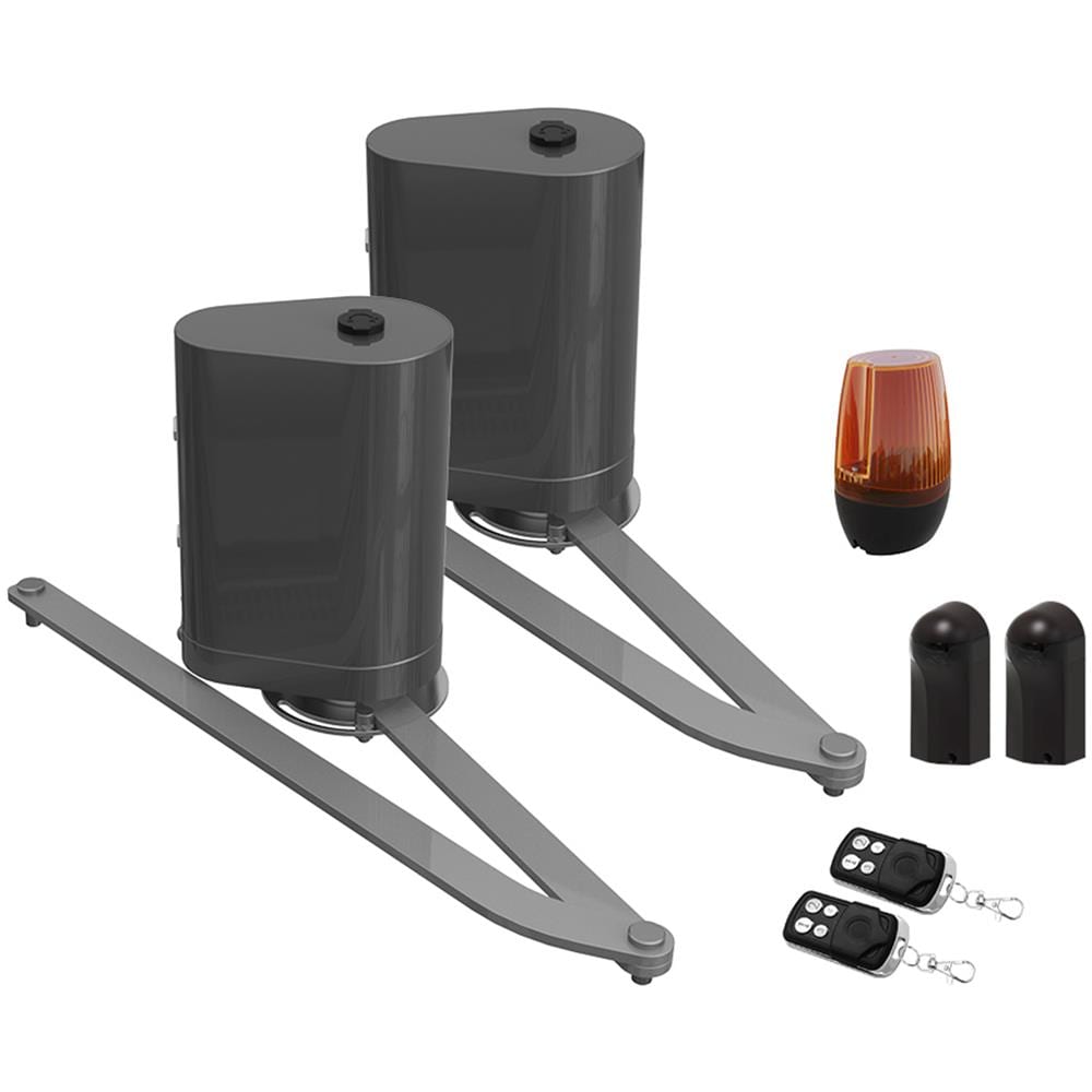 Cancello Elettrico Battente 4mt Halti 400b160 Grigio + Motorizzazione Braccio B5 - Foto 8