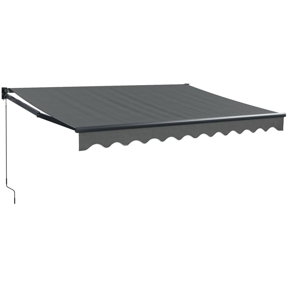 Tenda Da Sole Retrattile Antracite 3x2,5 M Tessuto E Alluminio - Foto 1