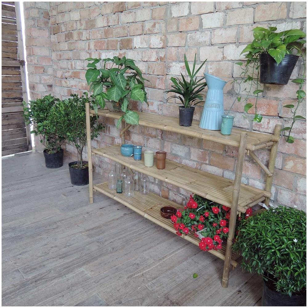 Biblioteca Di Scaffali Di Bambù - Foto 2