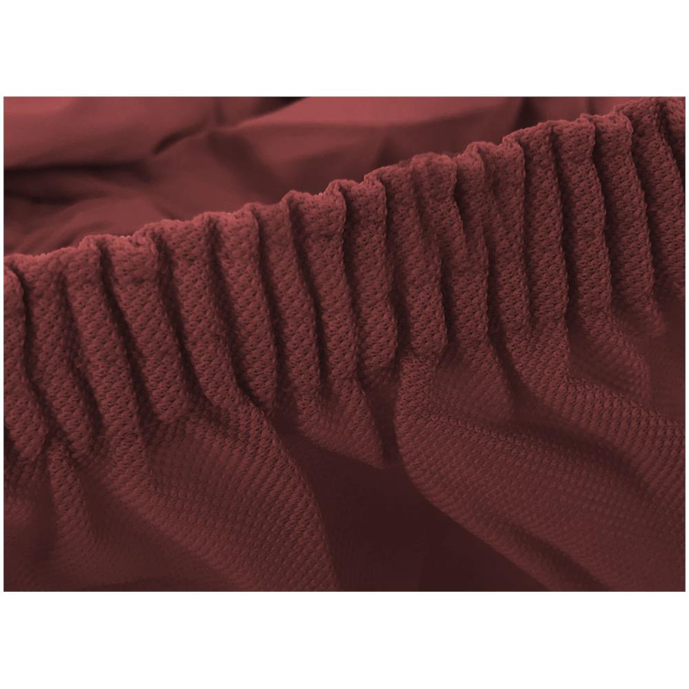 Copritavolo Antimacchia Elasticizzato In Tinta Unita Copri Tavola Genius Rotondo Bordeaux 1003 - Foto 2