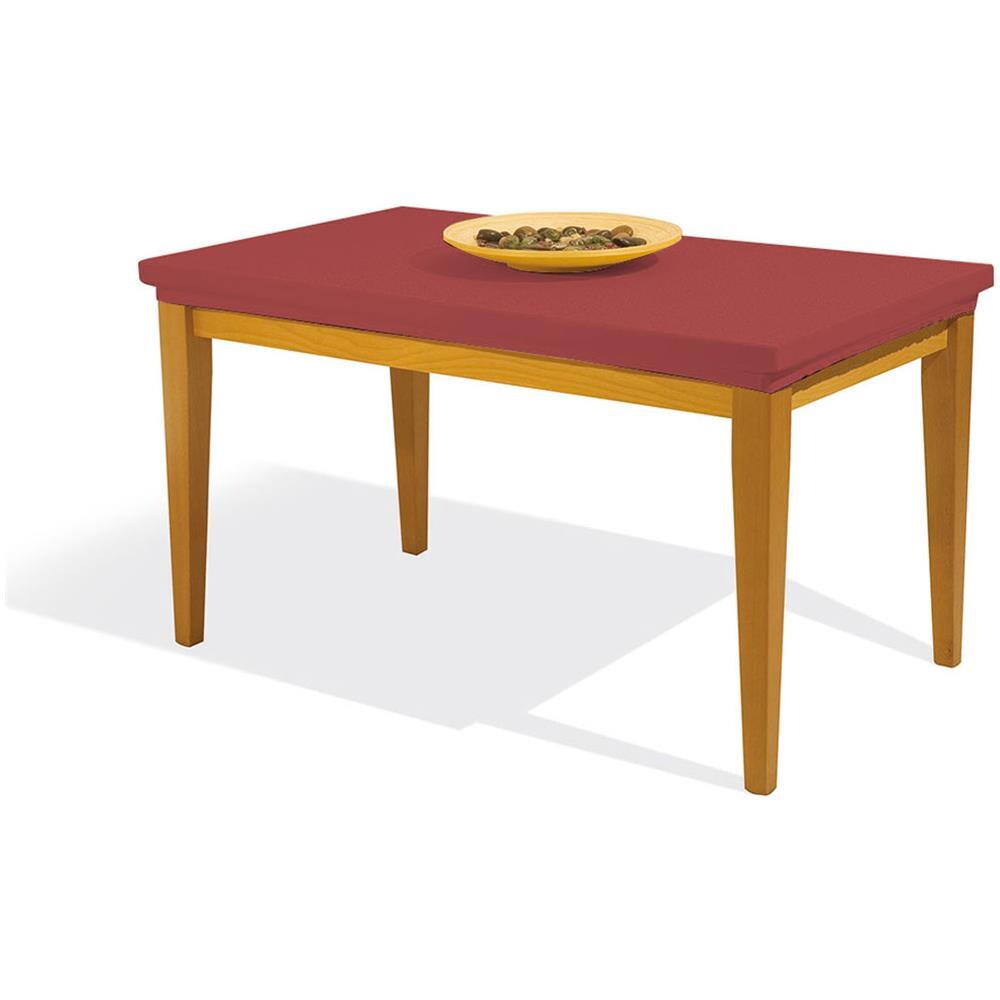 Copritavolo Antimacchia Elasticizzato In Tinta Unita Copri Tavola Genius Rotondo Bordeaux 1003 - Foto 1