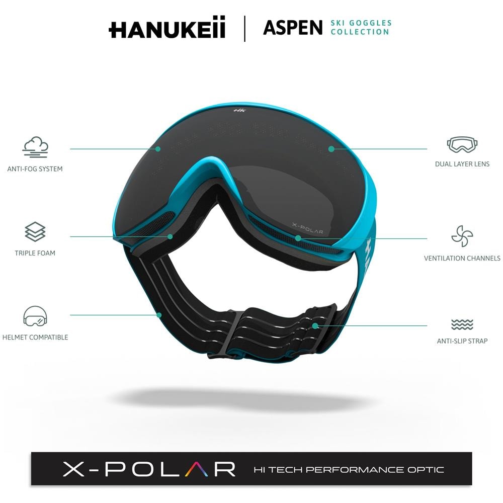 Maschera Da Sci Aspen Blue / Black - Foto 6