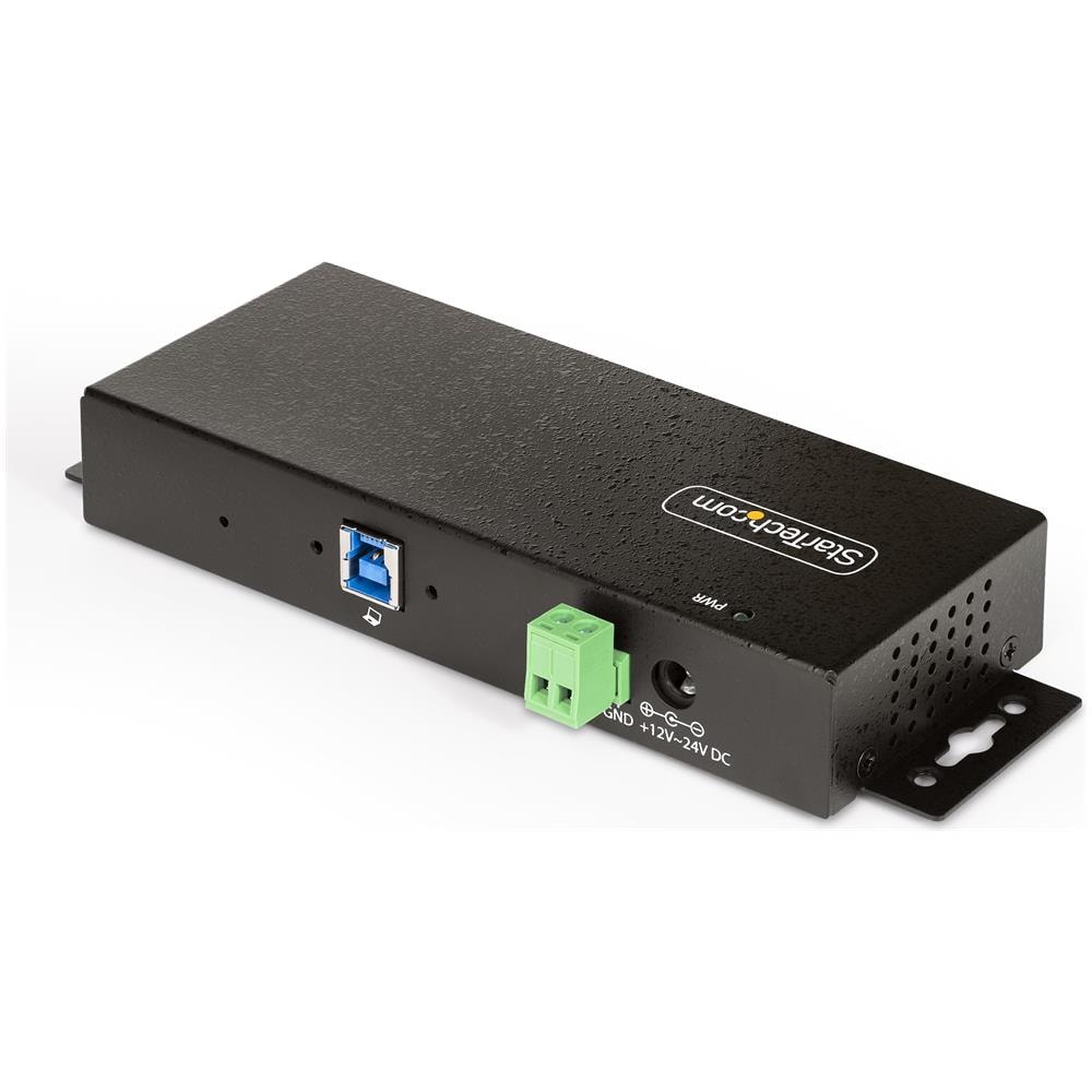 Hub USB gestito a 7 Porte con 7x USB-A, Alloggiamento industriale in metallo resistente, Protezione ESD e contro le sovratensioni, Montabile a parete /scrivania /supporto, USB 3.0/3.1/3.2 Gen 1 5Gbps - Foto 2