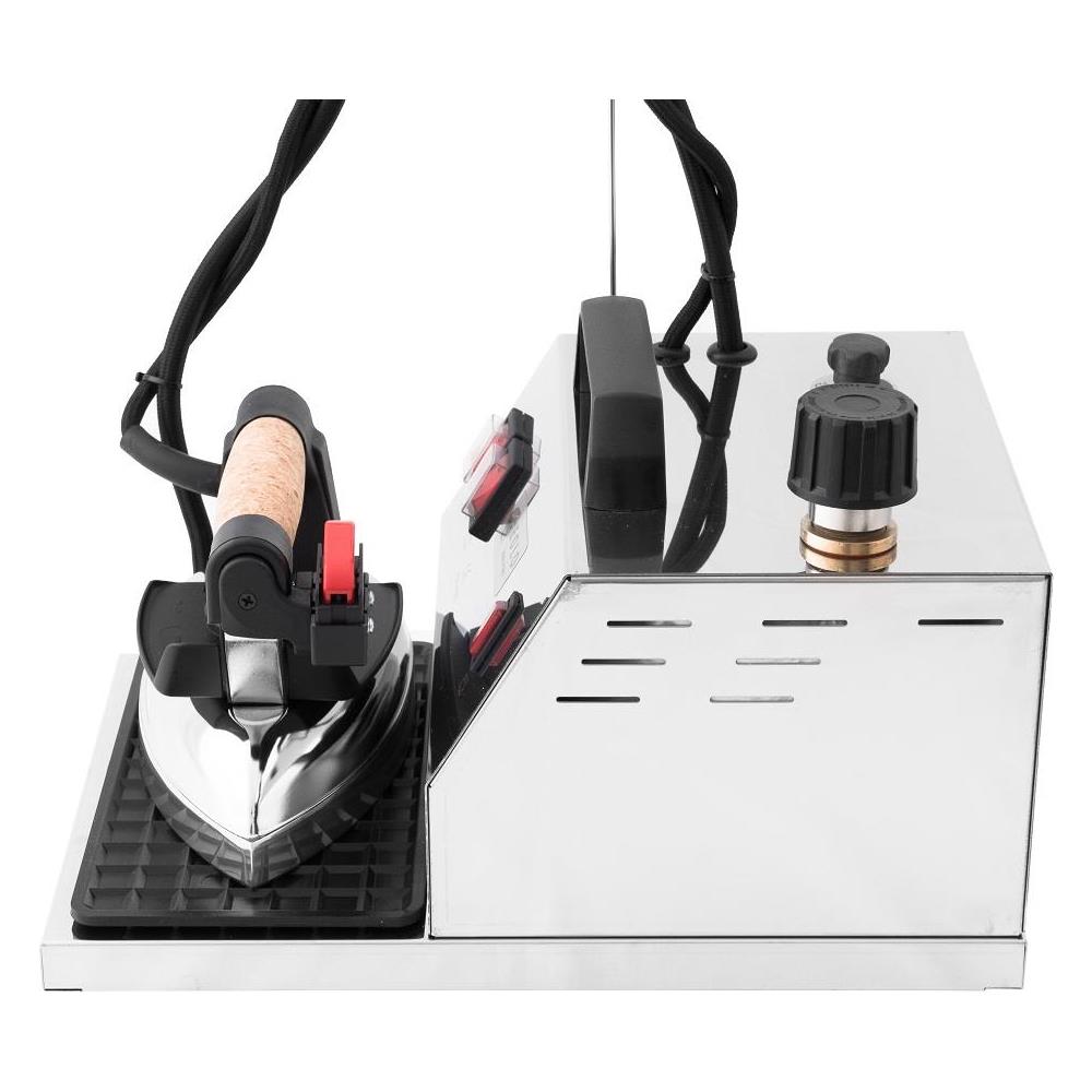 EOLO Sistema Stirante Professionale GV04 INOX V6 Ferro da Stiro con Paravapore Caldaia in Rame a Risparmio Energetico Resistenza Esterna Anticalcare Corazza Acciaio Inox Garanzia 5 Anni - Foto 2