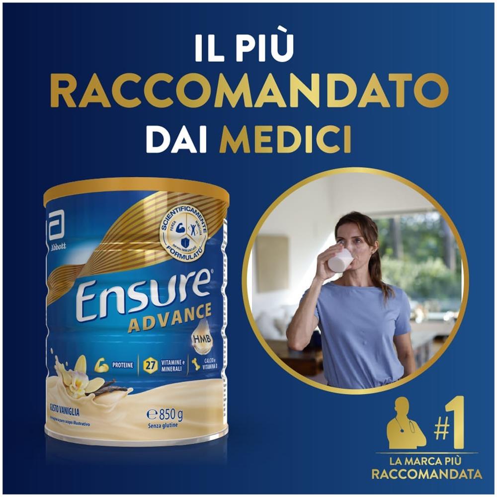 Ensure Advance Vaniglia 850 g - Foto 1