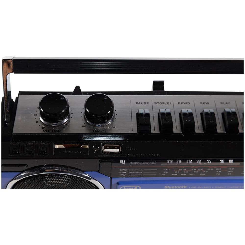 Radio Registratore A Cassette Con Bluetooth Rr 501 Bt Blu - Foto 2