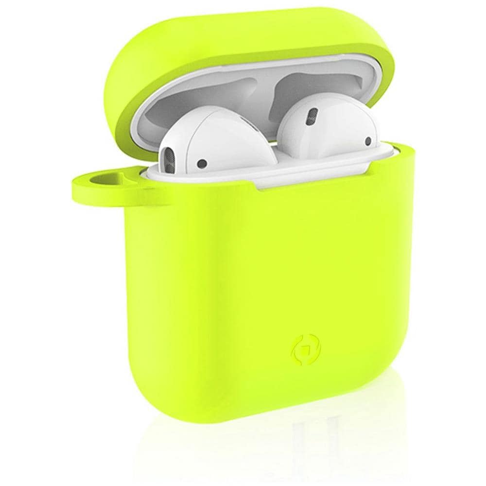 Aircase Custodia in Silicone per Auricolari AirPods Colore Giallo - Foto 2