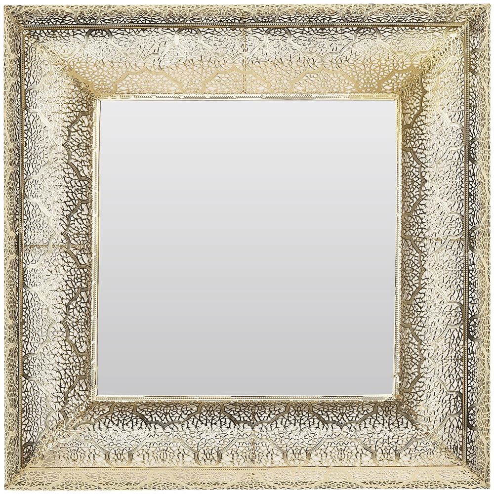 Specchio Da Parete 60 X 60 Cm Plerin Oro - Foto 1
