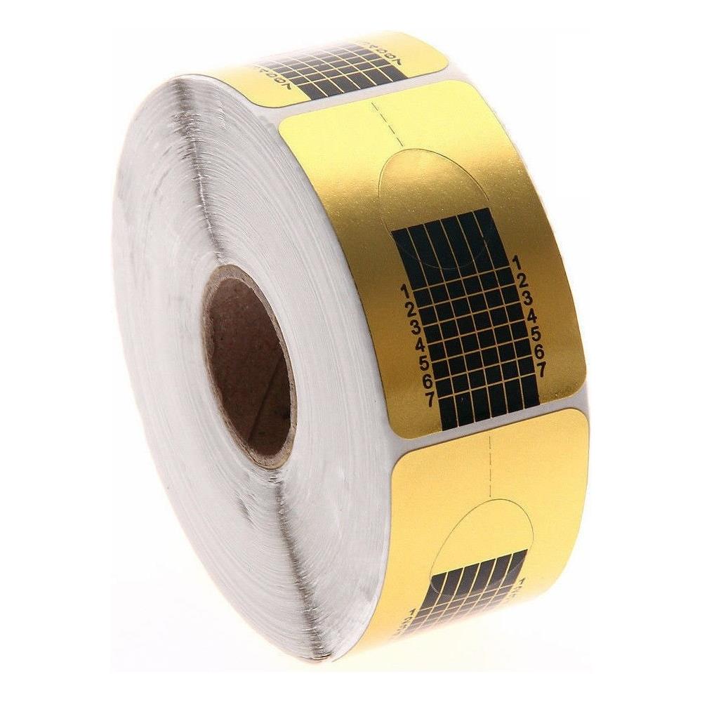 Rotolo Cartine Oro 500 Pezzi Nail Art Per Ricostruzione Allungamento Unghie - Foto 2
