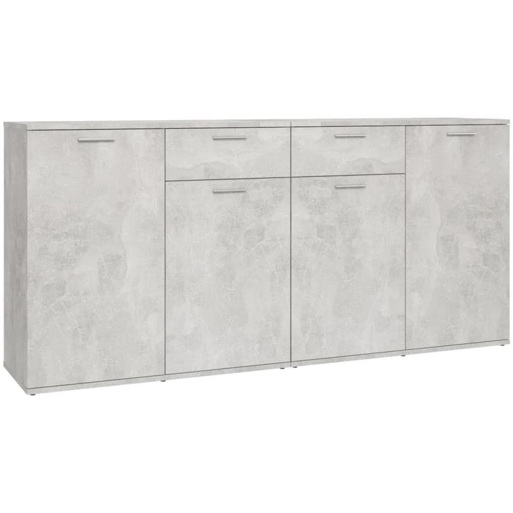 Credenza Grigio Cemento 160x36x75 cm in Legno Multistrato - Foto 2