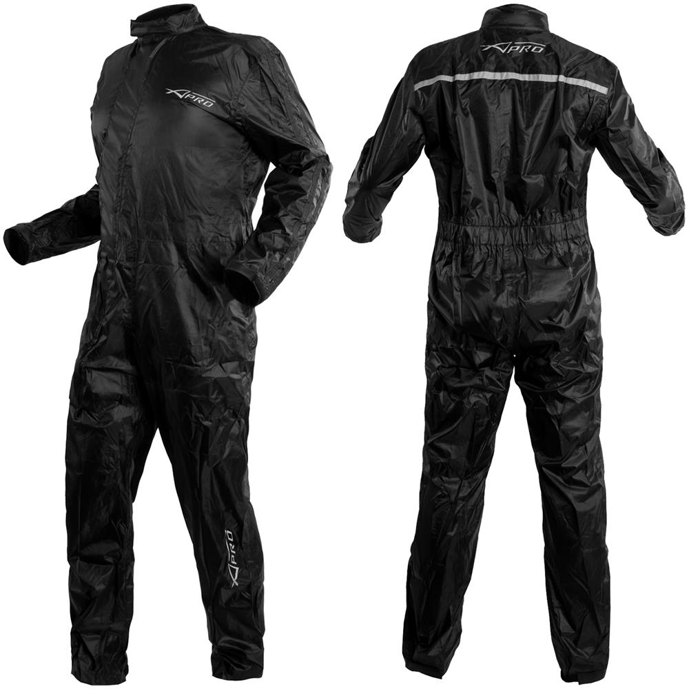 Tuta Impermeabile Moto Anti Pioggia Antiacqua Cerata Completo Scooter Nero L - Foto 2